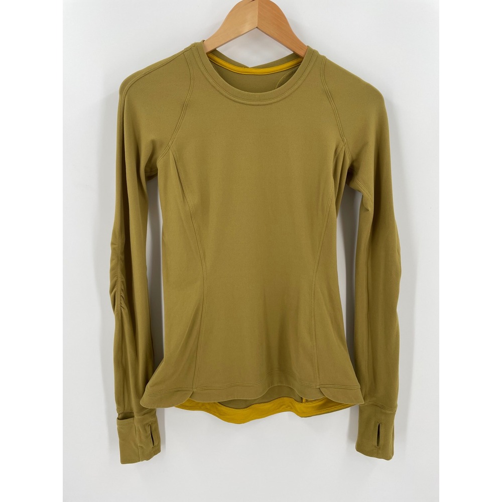 Lululemon Runderful Long Sleeve Grape Leaf Rulu Running Top Womens 6 W3BCGS